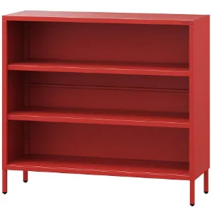 Obrazek Regał Metalowy Niski Luca Modern Red