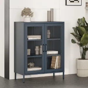 Obrazek Witryna Metalowa Gina Modern Dark Blue