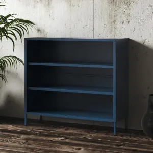 Obrazek Regał Metalowy Niski Luca Modern Dark Blue