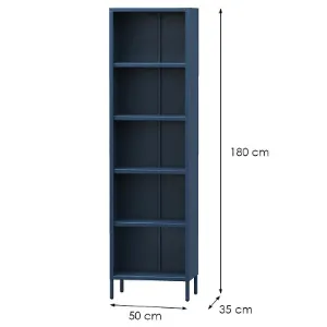 Obrazek Regał Metalowy Wysoki Mario Modern Dark Blue