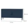 Obrazek Szafka RTV Metalowa Rosa Modern Dark Blue