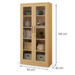 Obrazek Regał Metalowy Biurowy Amelia beżowy