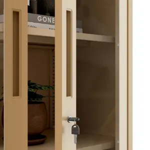 Obrazek Regał Metalowy Biurowy Amelia beżowy