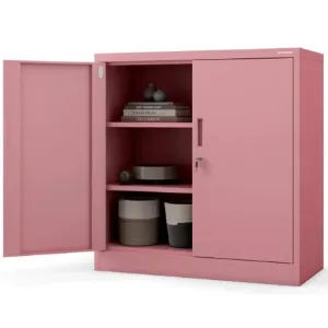 Obrazek Szafka Metalowa Biurowa Beata różowy pastelowy