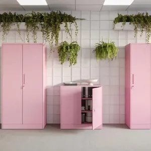 Obrazek Szafka Metalowa Biurowa Beata różowy pastelowy