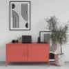 Obrazek Szafka RTV Metalowa Rosa Modern Red
