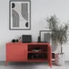 Obrazek Szafka RTV Metalowa Rosa Modern Red