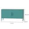 Obrazek Szafka RTV Metalowa Rosa Modern Sea Green