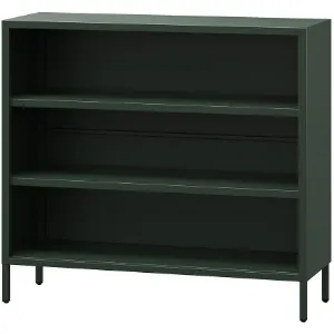 Obrazek Regał Metalowy Niski Luca Modern Bottle Green