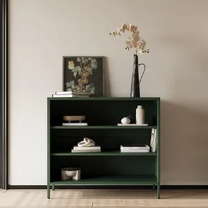 Obrazek Regał Metalowy Niski Luca Modern Bottle Green