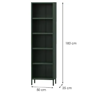 Obrazek Regał Metalowy Wysoki Mario Modern Bottle Green