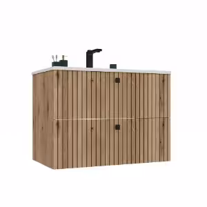 Obrazek Szafka z umywalką Trigo 80 2S dąb evoke