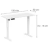 Obrazek Biurko z elektryczną regulacją wysokości Control Series 120 Lv0150 Biały