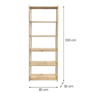 Obrazek Regał Prosty Wysoki 2/80