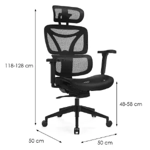 Obrazek Krzesło Obrotowe Control Series Lv0654 Czarny