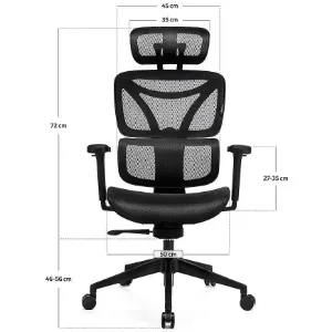 Obrazek Krzesło Obrotowe Control Series Lv0654 Czarny