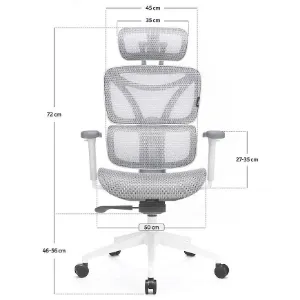 Obrazek Krzesło Obrotowe Control Series Lv0655 Biały