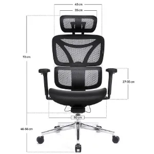 Obrazek Krzesło Obrotowe Control Pro Lv0656 Czarny