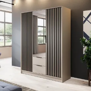 Obrazek Szafa Nelly 3d Lustro Cashmere/Lamela Artisan