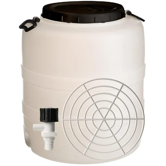 Obrazek Beczka z uchwytami i kranikiem biała 120 L