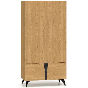 Obrazek Szafa Toscania 01 Dąb /jesion Czarny/Szkło