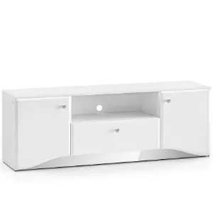 Obrazek Szafka RTV Glamour 03 Biały Połysk