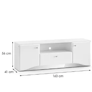 Obrazek Szafka RTV Glamour 03 Biały Połysk