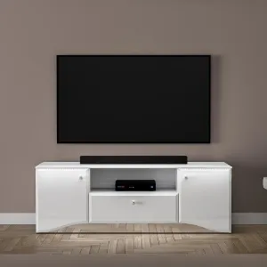 Obrazek Szafka RTV Glamour 03 Biały Połysk