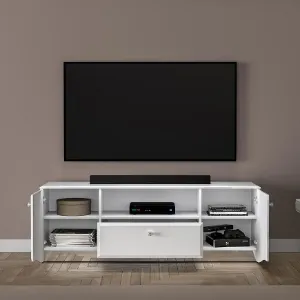 Obrazek Szafka RTV Glamour 03 Biały Połysk