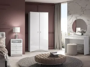 Obrazek Szafka RTV Glamour 03 Biały Połysk