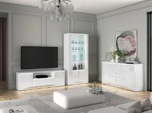 Obrazek Szafka RTV Glamour 03 Biały Połysk