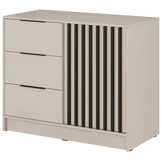 Obrazek Komoda Nelly 1d Cashmere/Czarny