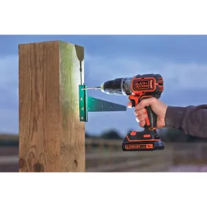 Obrazek Black+Decker Wiertarko-wkrętarka 18V 1.5Ah Bezszczotkowa