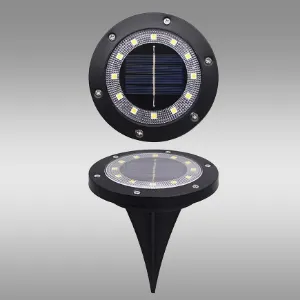 Obrazek Lampa najazdowa solarna Sagita Dyski x4 46833