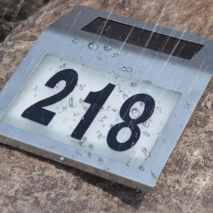 Obrazek Lampa solarna Numer domu Broy 46827 Chrome