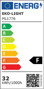 Obrazek Plafon MAQ ML1776 32W CCT WOOD PL