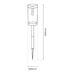 Obrazek Lampa Solarna EKO1454 Path 3000K 2szt