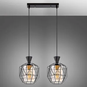 Obrazek Lampa Drut W-5291/2 Bursztyn LW2