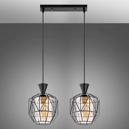 Obrazek Lampa Drut W-5291/2 Bursztyn LW2