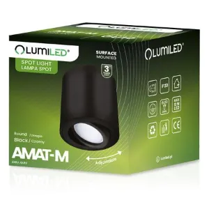 Obrazek Lampa Amat 84mm Black O K1