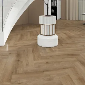 Obrazek Panel winylowy SPC+IXPE Dąb Laos HB 4V 5,5mm 0,55mm