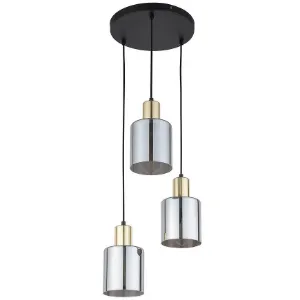 Obrazek Lampa Sierra Gold/Grafit 6663 PL3