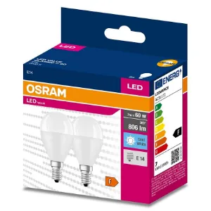 Obrazek Żarówka LED OSRAM E14 P45 7W 4000K 2szt