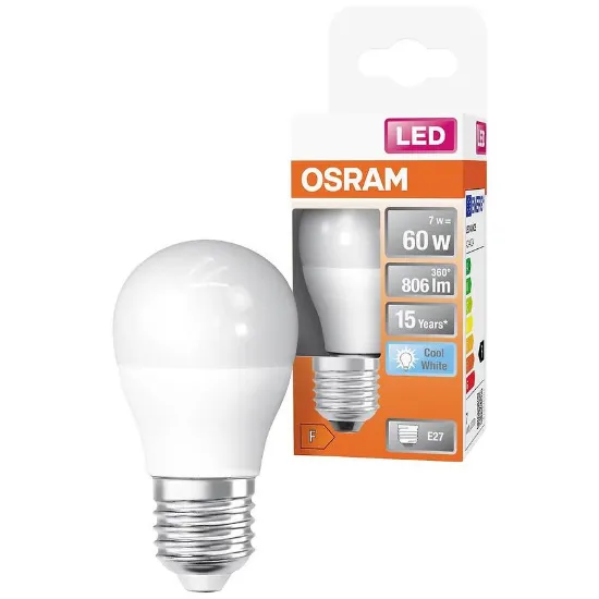 Obrazek Żarówka LED OSRAM E27 G45 7,5W 4000K