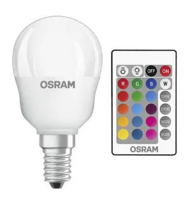 Obrazek Żarówka LED OSRAM E14 RGB P45 4,2W z pilotem