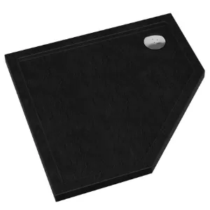 Obrazek Brodzik pięciokątny Caspar New Black Stone 80x80x5 - 3.2397/C/St