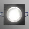 Obrazek Lampa LED Oczko czarny szczotkowany 3W1 6W 4000K kwadrat