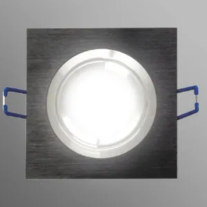 Obrazek Lampa LED Oczko czarny szczotkowany 3W1 6W 4000K kwadrat