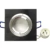 Obrazek Lampa LED Oczko czarny szczotkowany 3W1 6W 4000K kwadrat