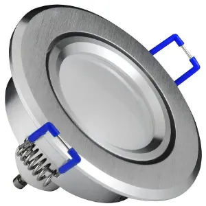 Obrazek Lampa LED Oczko srebrny błyszczący okrągły 3W1 6W 4000K